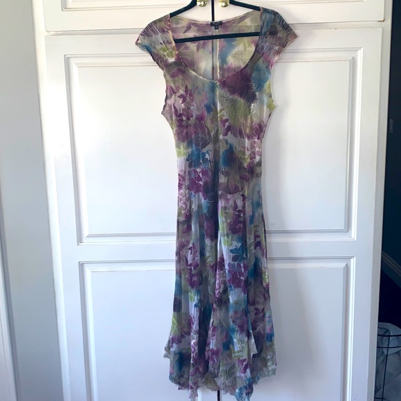 Komarov Dresses Komarov Sheer Floral Dress Poshmark